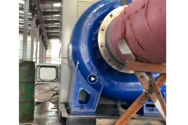 欧洲杯线上买球(中国)有限公司流量5100立方大型柴油机混流泵机组测试中